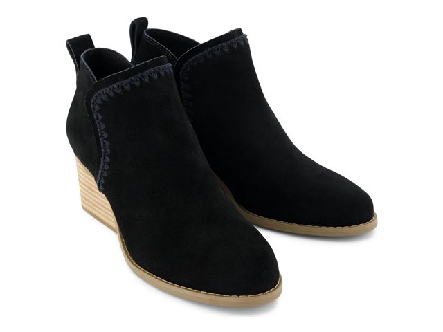 Toms Kaia Wedge Black Size 6.5