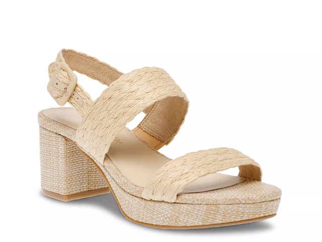 Women s Anne Klein Presley Dress Sandals in Natural Raffia Size 8.5