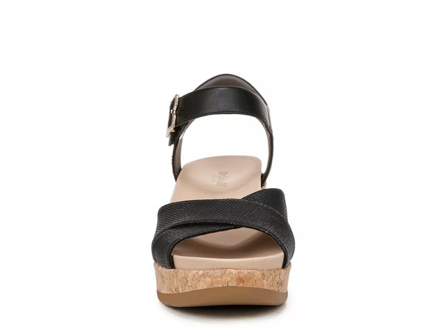 Dr. Scholl s Citrine Sun Women s Wedge Sandals Size 9.5 Black
