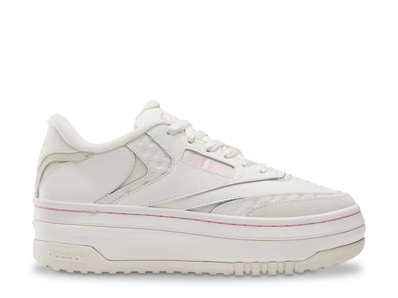 Женские кроссовки Reebok x Barbie Club C дополнительными кроссовками