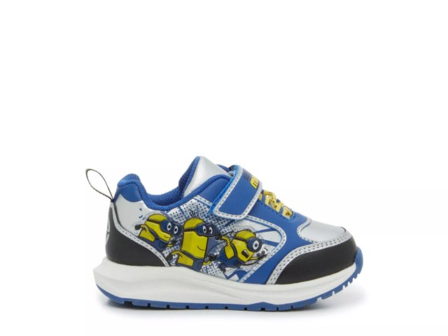 Despicable Me Minions Lightup Sneaker Kids Boy s Blue Silver Yellow Size 9 Toddler Sneakers