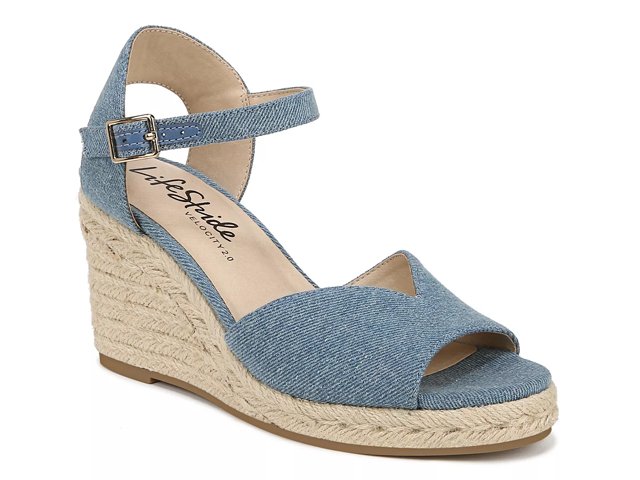 Dsw denim sale wedges