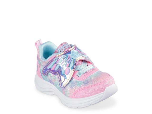 SKECHERS Girls Glimmer Kicks Magical Wings Sneakers
