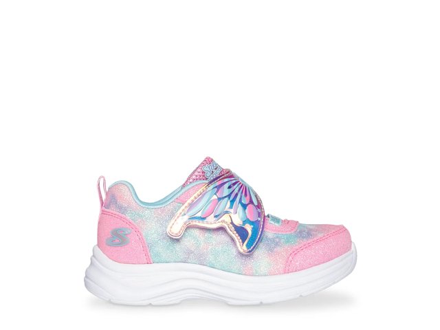Skechers kids' glimmer kicks sneaker white hotsell