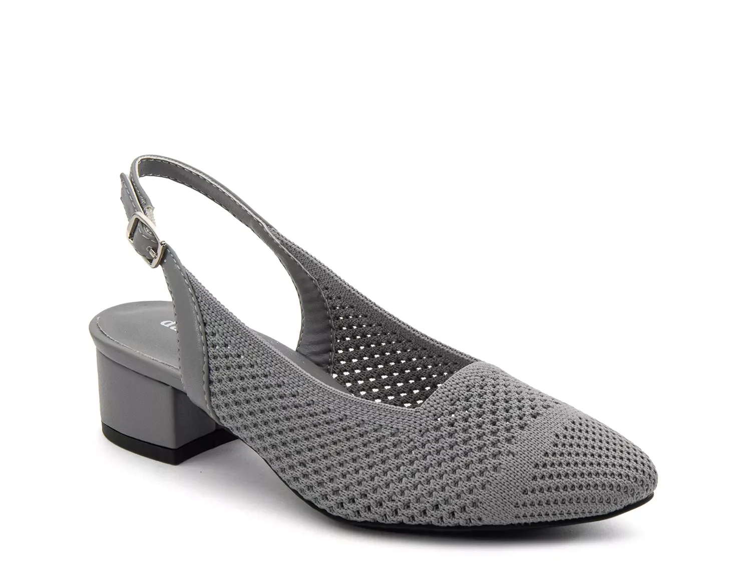 David Tate Galen Pump | Women's | Grey | Size 7.5 | Pumps | Slingback | Stretch
