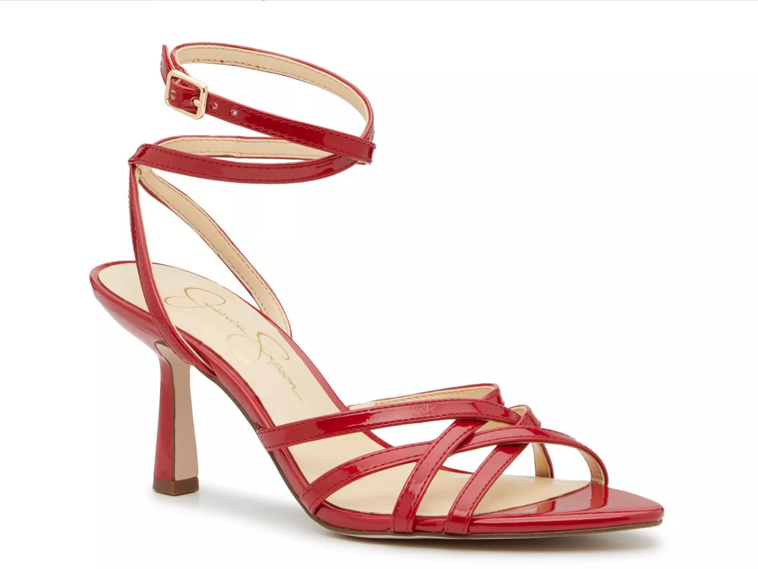Jessica Simpson Cyrilla Sandal | Women's | Red Synthetic | Size 7 | Sandals | Ankle Strap