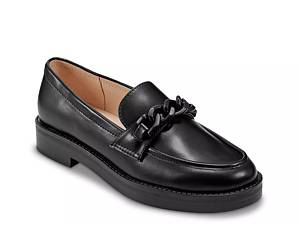 M and s black on sale loafers