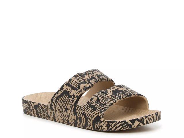 Freedom MOSES Moses Cheetah Slide Sandal Women s