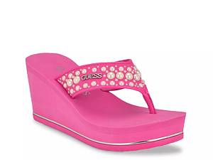 Pink store wedges dsw