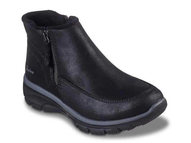 Skechers black ankle boots on sale