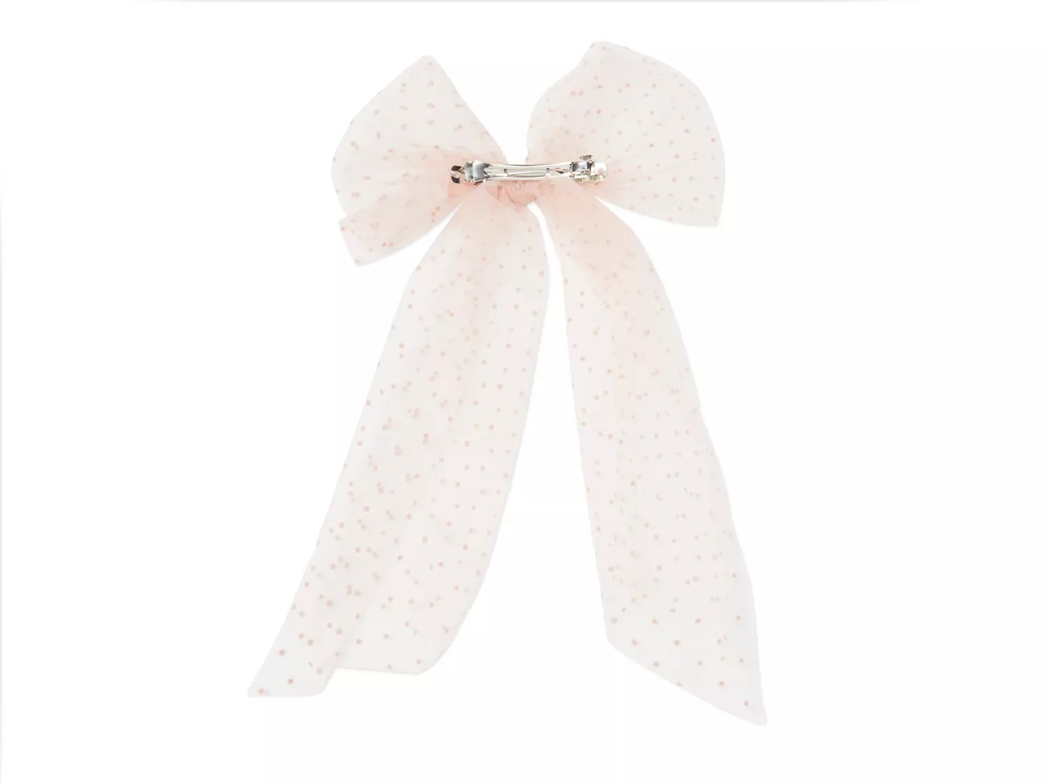 Swiss Dot Medium Bow Hair Clip