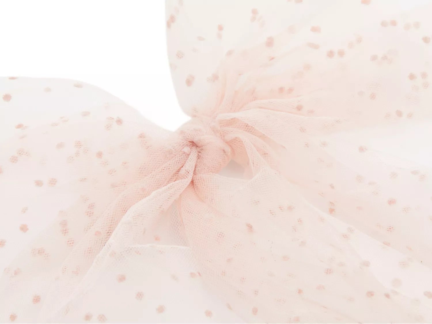 Swiss Dot Medium Bow Hair Clip