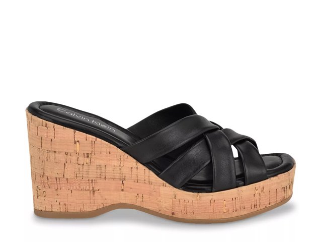 Calvin klein wedge sandals new arrivals