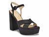 Vallenn Platform Sandal Black view
