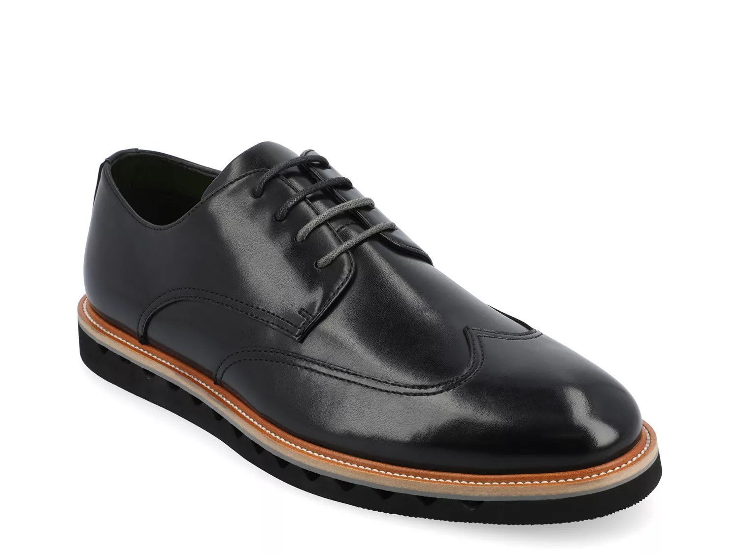 Vance Co. Evander Wingtip Oxford | Men's | Black | Size 11 | Oxfords | Wingtip