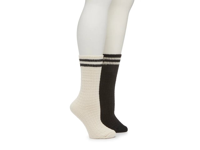 Kelly Katie Waffle Varsity Boot Women s Crew Socks 2 Pack