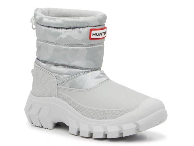 ★HUNTER★ WOMEN Intrepid Reflective Camo Short  Boots B HUNTER Short Camo Waterproof Snow Boot - Women's - Free