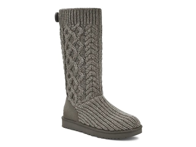 Ugg Women s Classic Cardi Cabled Knit in Grey 7