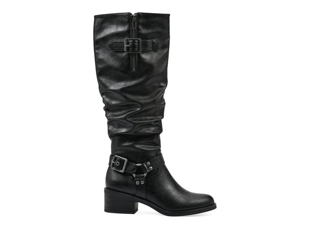 White mountain wide calf boots top
