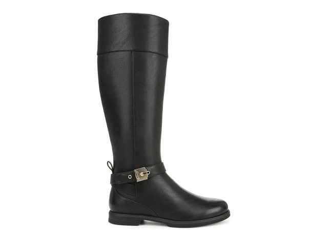 Tall black riding boots wide calf on sale