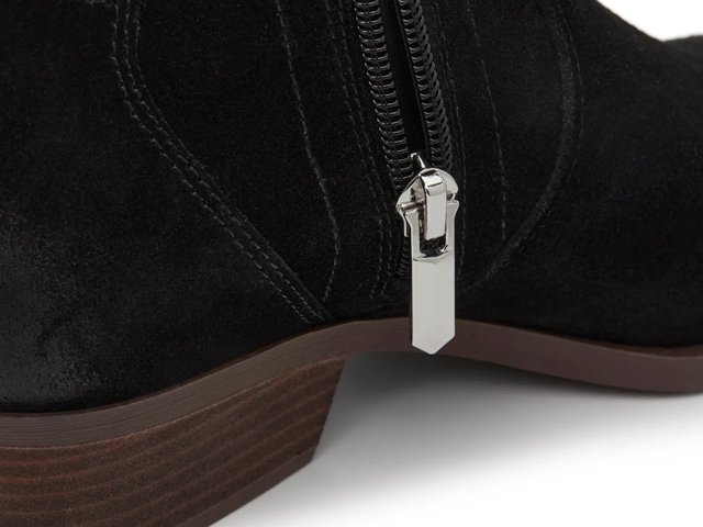靴 vintage crown leather zip heel boots CROWN VINTAGE WOMEN'S BROWN LEATHER SIDE ZIP BOOTS Lace