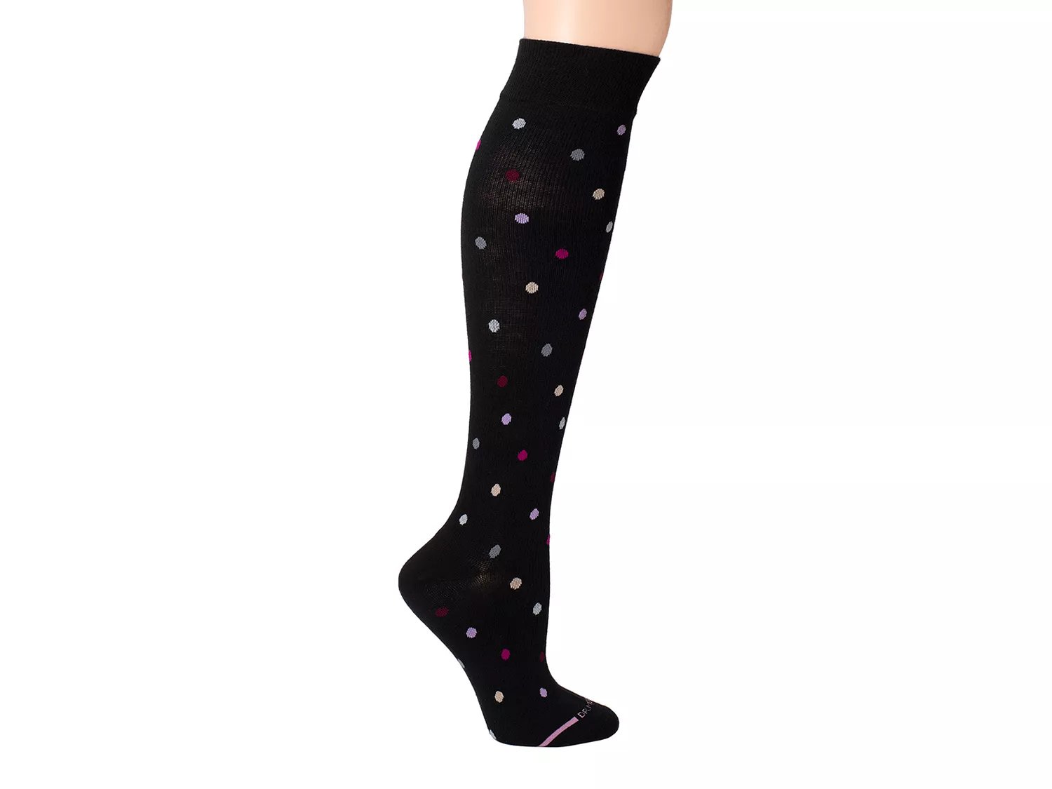 Dancing Dots Women's Compression Knee Socks