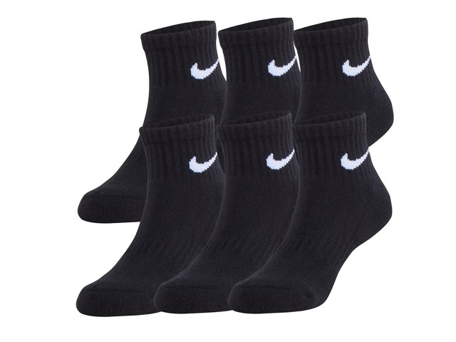 Nike Cushioned Kids' Quarter Ankle Socks Pack