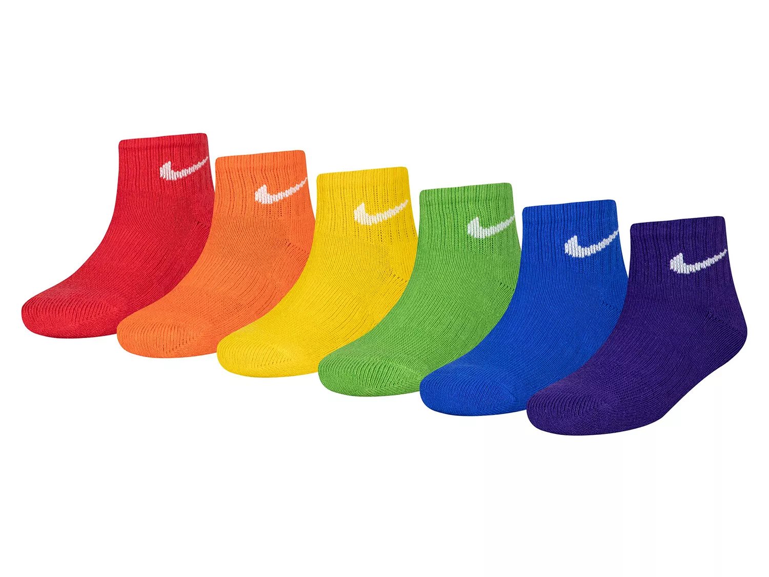 Cushioned Kids' Quarter Ankle Socks - 6 Pack