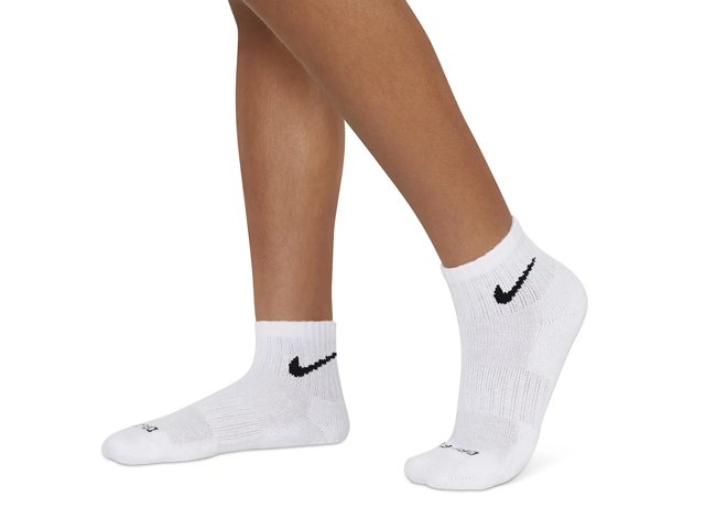 Nike Cushioned Kids' Quarter Ankle Socks - 6 Pack
