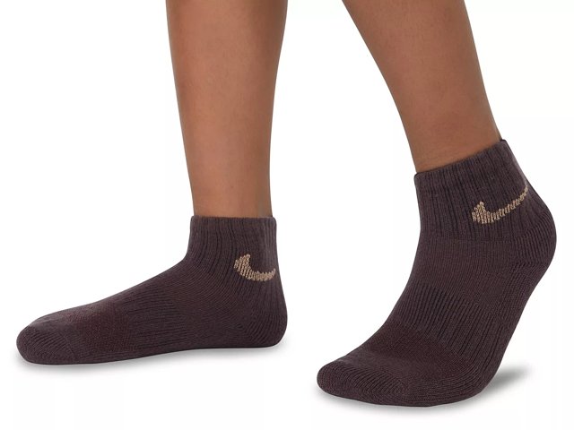 Nike Cushioned Kids' Quarter Ankle Socks - 6 Pack