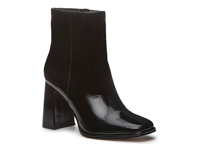 Dsw black patent leather boots online