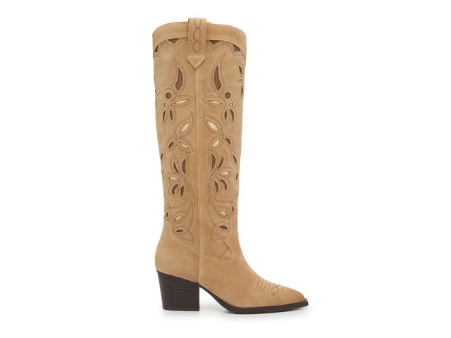 Crown Vintage Sadie Wide Calf Cowboy Boot Women s Light Brown Size 11 Boots