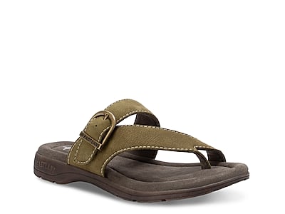 Comfortview Women's Wide Width The Sporty Thong Sandal - 11 M, Brown :  Target