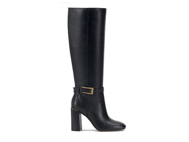 Womens black leather boots wide calf cheap