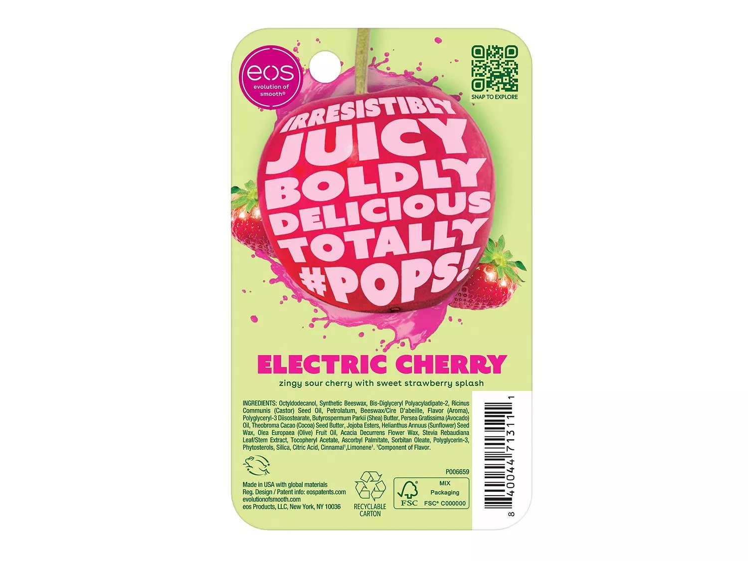 Flavorlab Pops! Super Balm Electric Cherry Lip Balm
