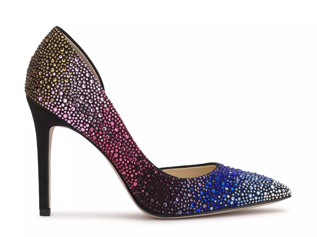 Harleigh chain pointy toe pumps hotsell