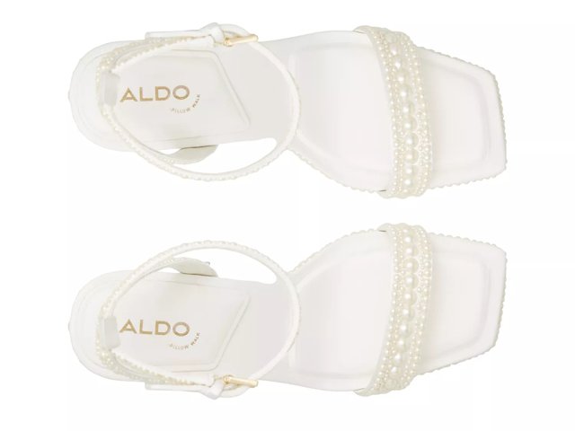【追跡あり!】ALDO ストラップ コルクプラットフォーム サンダル アールアンドイー R&E コルクチャンキーヒールクロスサンダル