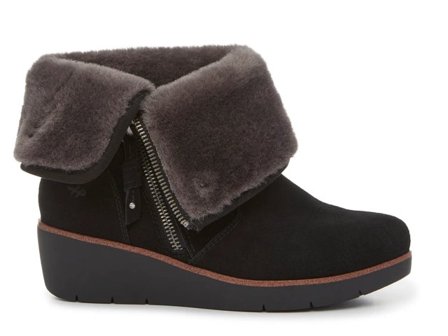 Hush puppies wedge boots cheap