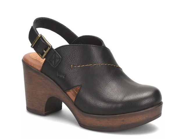 B.O.C. Women s Cecila Clog Shoes Black Size 9.0 M