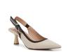 Versali Pump Cream Canvas Textile view