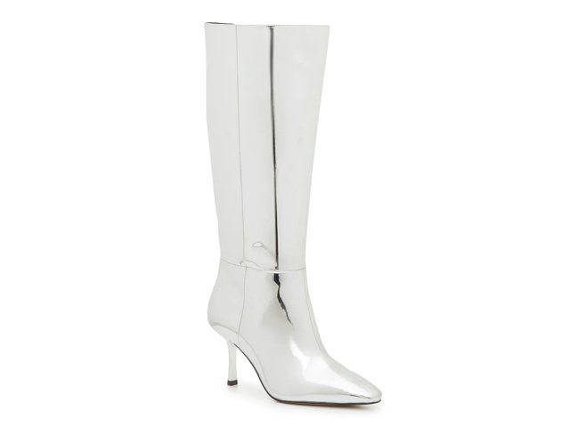 Mix No. 6 Wide Width Nole Wide Calf Boot Women s Silver Metallic Size 8 Boots