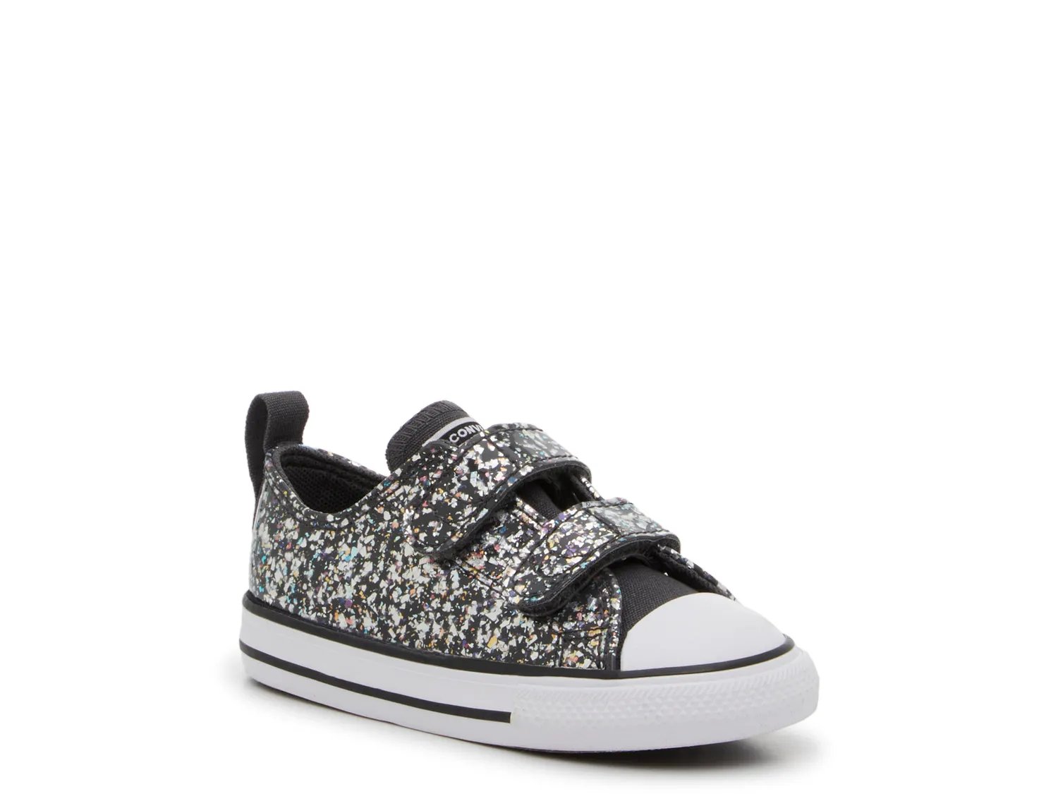 Converse Chuck Taylor All Star Glitter Shoes Toddler 6T Black White