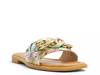 Ezie Sandal Multicolor Embossed Floral Print view