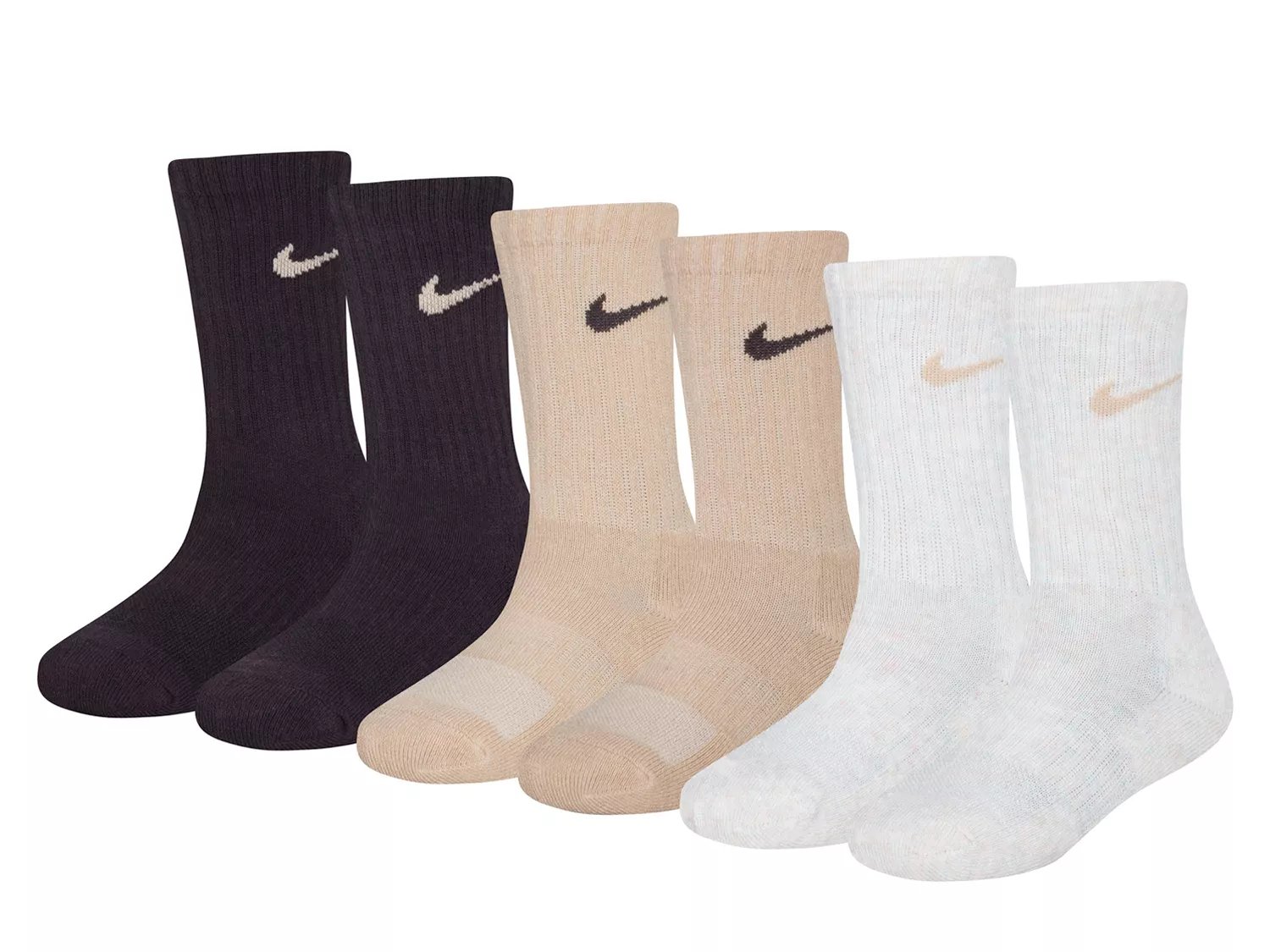 Performance Kids' Crew Socks - 6 Pack