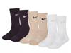 Performance Kids' Crew Socks - 6 Pack Beige/White/Black view