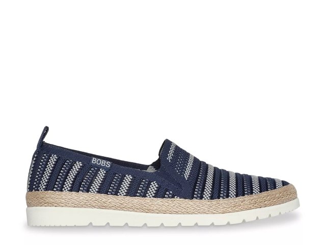 Skechers Flexpadrille 3.0 SlipOn Women s Navy White Stripe Size 8.5 Slip Ons Espadrille
