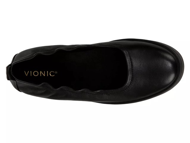 Vionic ballet flats black discount