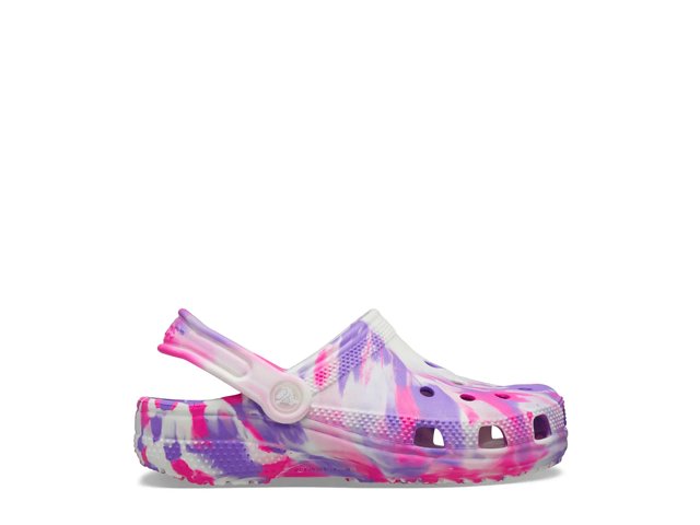 Crocs Classic Glow Marbled Clog - Kids' - Free Shipping | DSW
