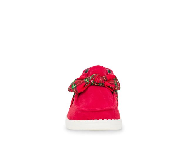 Wendy Bow Tartan Slip-On