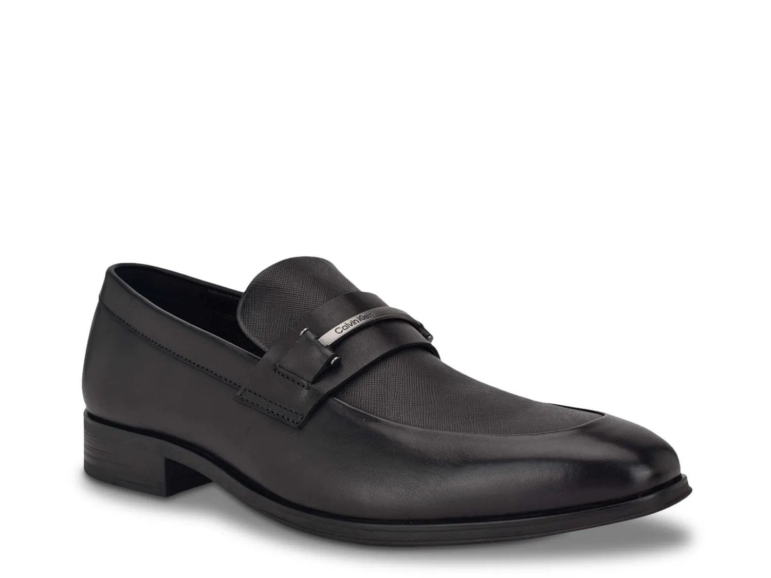 Calvin Klein Men s Dillie Slip On Dress Shoes Black Loafers